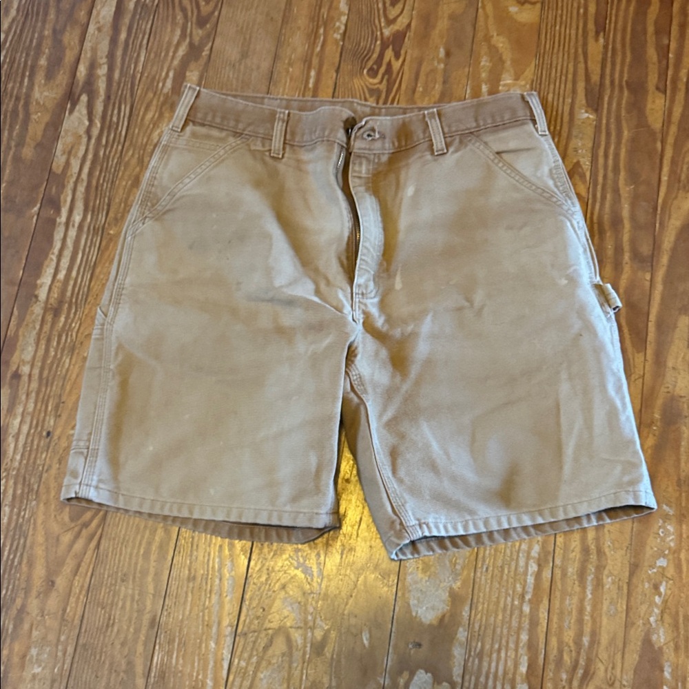 Carhartt Men's Cargo Shorts in Tan - Picture 4 of 7